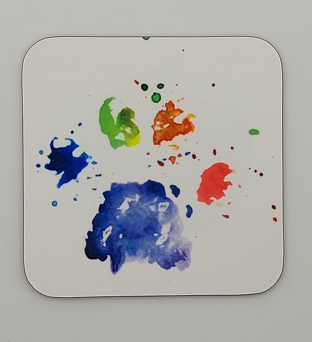 Paw. Artist Designed Coaster - Lovely Gift for Animal Lovers - In Stock