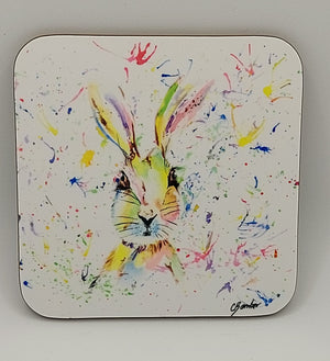Hare Artist Designed Coaster - Lovely Gift for Nature Lovers - In Stock