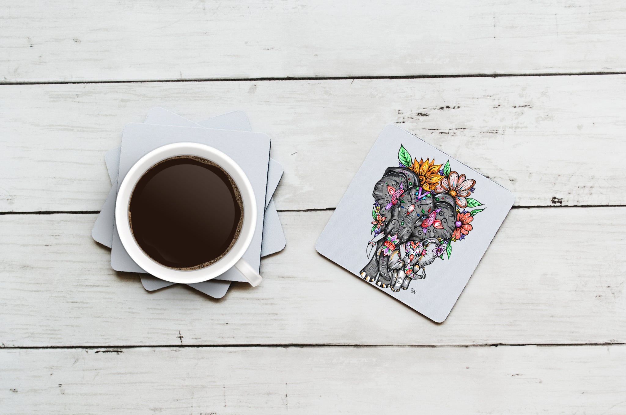 Set of 4 Coasters - Sarah Neville Collection