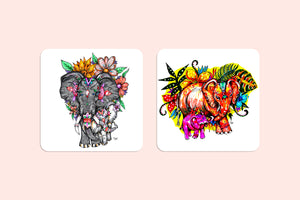 Set of 6 Coasters - Sarah Neville Collection