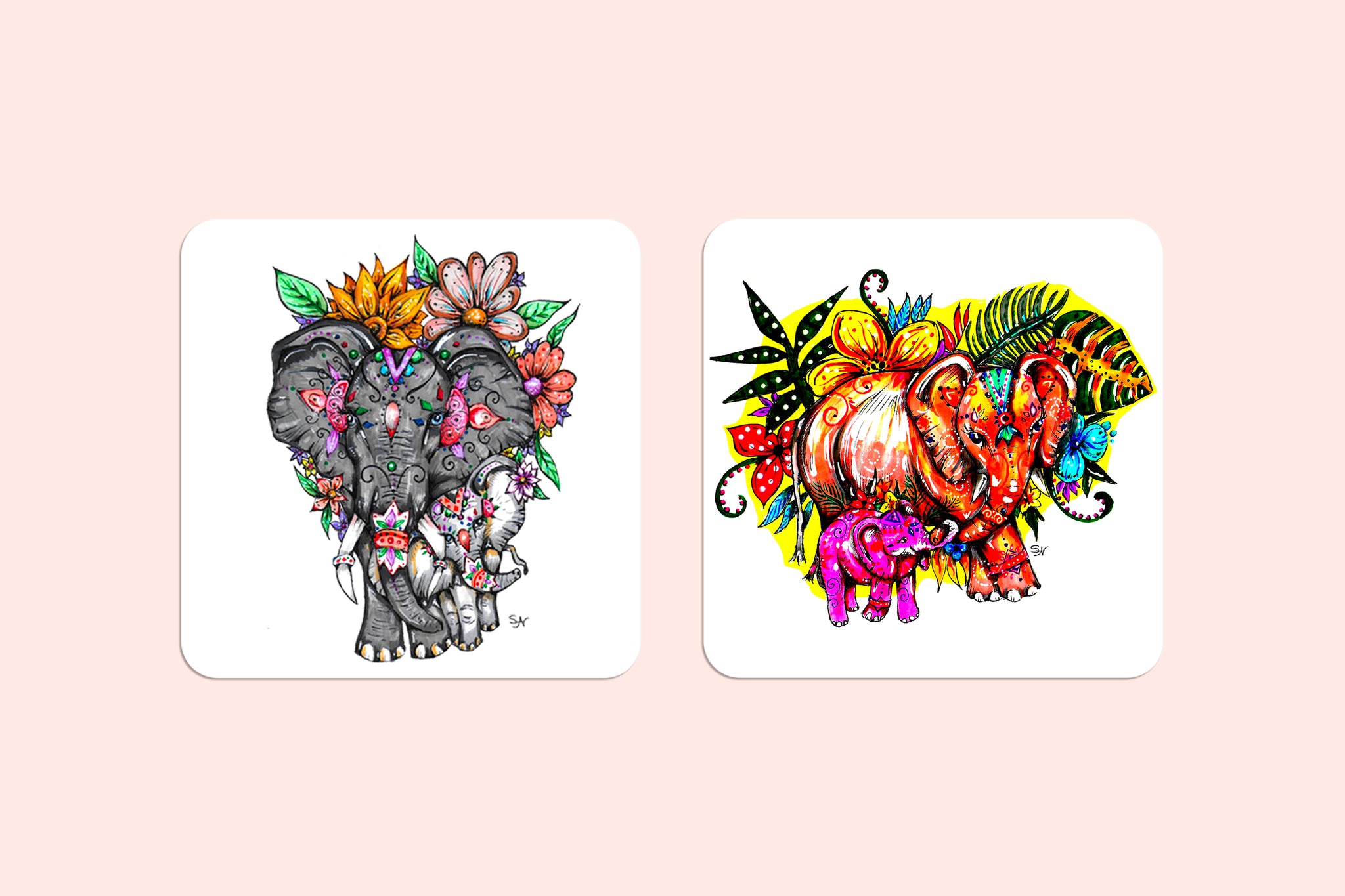 Set of 4 Coasters - Sarah Neville Collection