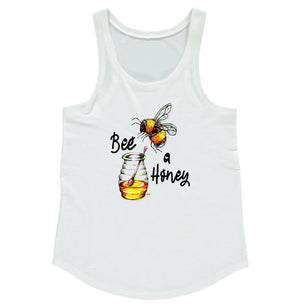 Bee A Honey - Ladies Vest Top - Artwork by the Very Talented Artist Sarah Neville - Made to Order