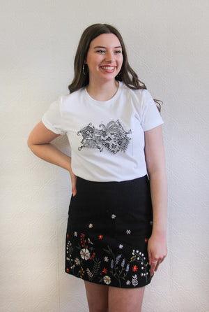 Magic Carpet - Ladies T-Shirt (UK Sizes 8-40) - Artwork by the Very Talented Artist Sarah Neville - Made to Order