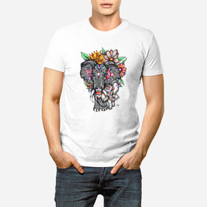 Elephant and Baby Elephant - Mens T-Shirt - Artwork by the Very Talented Artist Sarah Neville - Made to Order