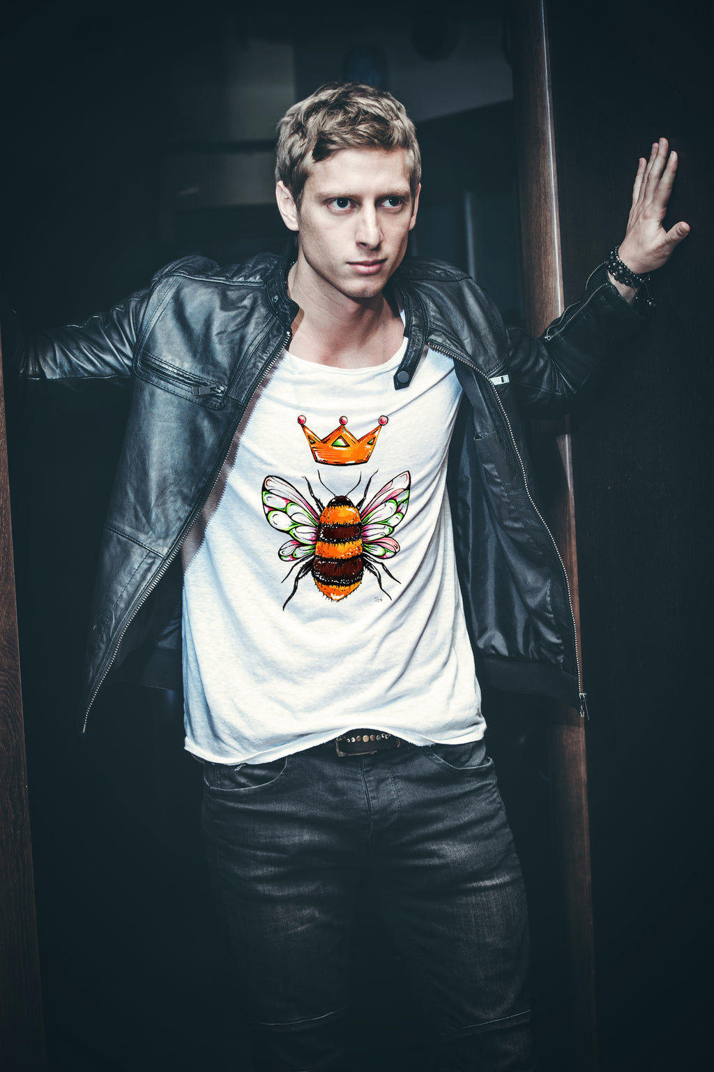 Queen Bee - Mens T-Shirt - Artwork by the Very Talented Artist Sarah Neville - Made to Order